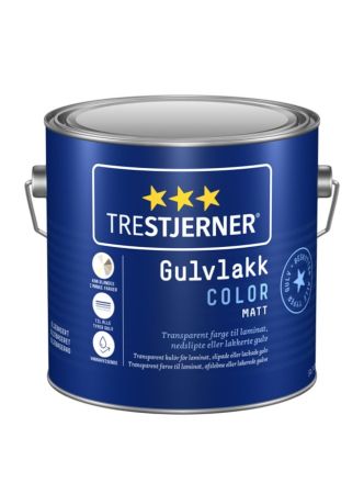 TRESTJERNER GULVLAKK COLOR 3LTR alle farger