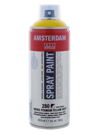 AMSTERDAM SPRAY 400ML - 280 nickel titanium yellow deep