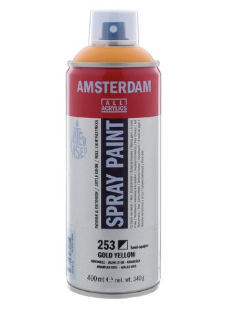 AMSTERDAM SPRAY 400ML - 253 gold yellow