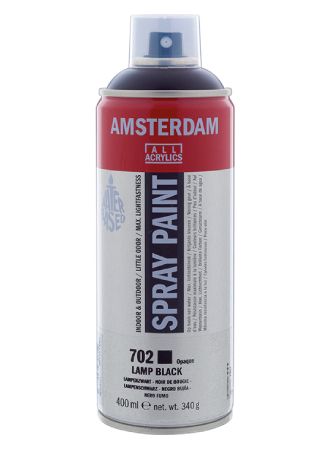 AMSTERDAM SPRAY 400ML - 702 lamp black