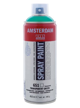 AMSTERDAM SPRAY 400ML - 651 transparent green