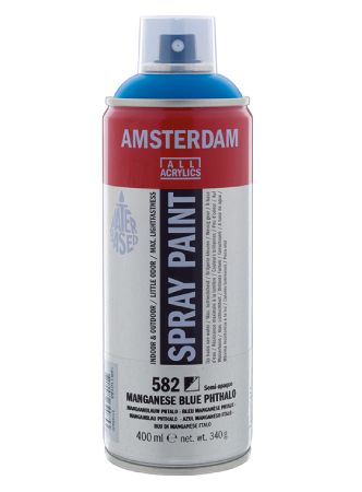 AMSTERDAM SPRAY 400ML - 582 manganese blue phathalo