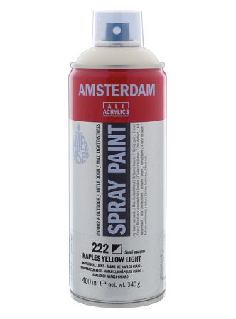 AMSTERDAM SPRAY 400ML - 222 naples yellow light