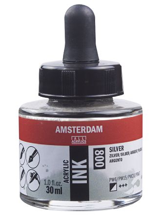 Amsterdam Ink 30ml - 800 Silver