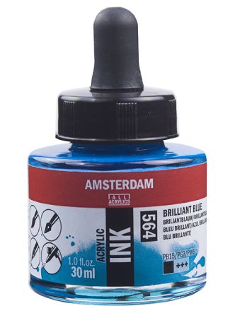 Amsterdam Ink 30ml - 564 Brilliant Blue