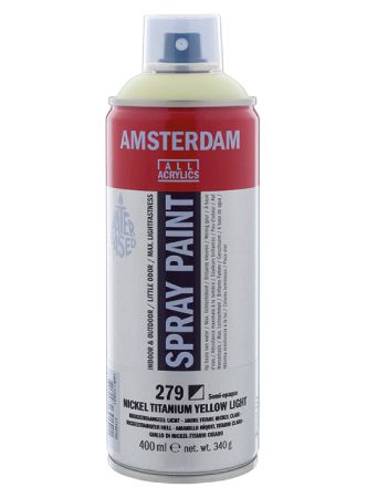 AMSTERDAM SPRAY 400ML - 279 nickel titanium yellow light