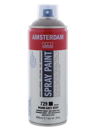AMSTERDAM SPRAY 400ML - 729 warm grey deep
