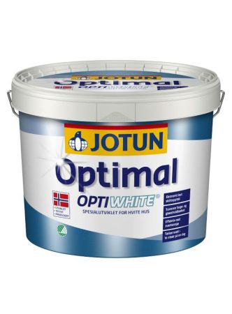 OPTIMAL MALING OPTIWHITE 10LTR  alle lyse farger