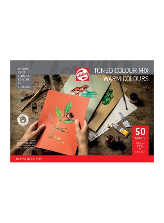 Talens Toned Paper - Warm color mix A4 - 180g - 50 ark
