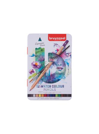 Bruynzeel Expression Akvarellblyanter - Sett 12stk