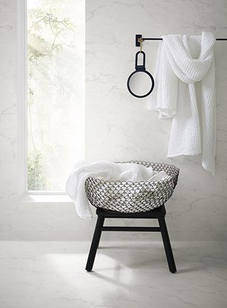 Våtromsbelegg | Tarkett Aquarelle - Carrara Marble White