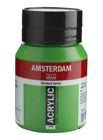 Amsterdam Standard Akryl 500ml - 618 Perm. green lt.