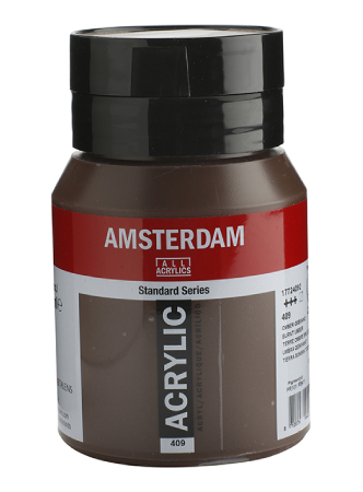 Amsterdam Standard Akryl 500ml - 409 Burnt umber