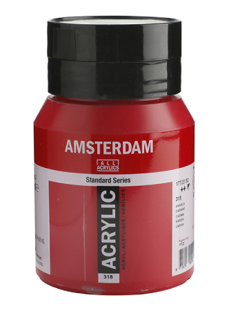 Amsterdam Standard Akryl 500ml - 318 Carmine