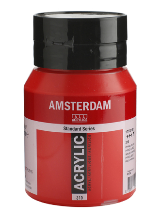 Amsterdam Standard Akryl 500ml - 315 Pyrrole red