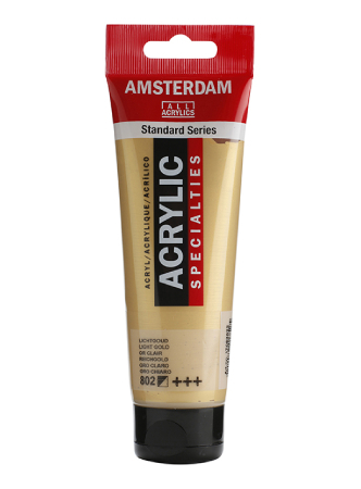 Amsterdam Standard Akryl 120ml - 802 Light gold