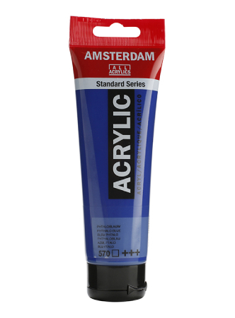 Amsterdam Standard Akryl 120ml - 570 Phthalo blue