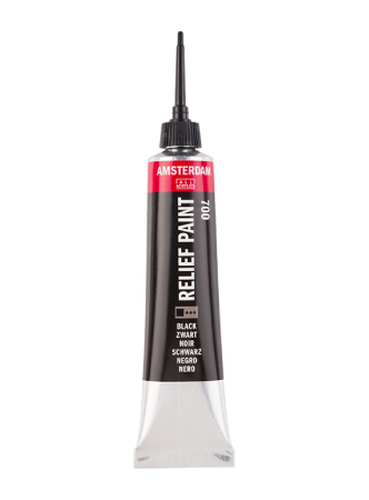 Amsterdam Relief Paint 20ml - 700 Black