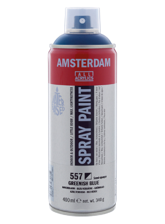 AMSTERDAM SPRAY 400ML - 557 greenish blue