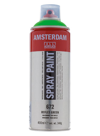 Amsterdam Spray 400ml - 672 Reflex green, 
