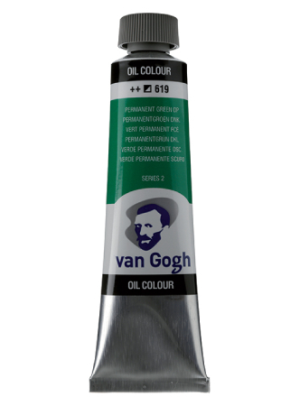 Van Gogh Olje 40ml - 619 Permanent green deep