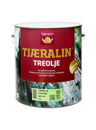 TJÆRALIN TREOLJE 10 liter alle farger
