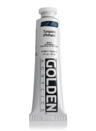 Golden Heavy Body Akryl 59ml  - 1390 Turquoise Phthalo