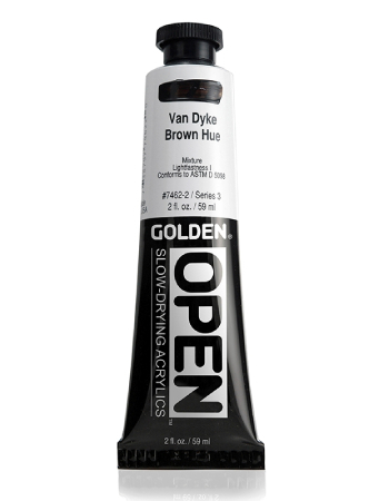 Golden Open Akryl 59ml - 7462 Van Dyke Brown Hue