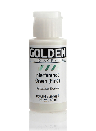 Golden Fluid Akryl 30ml - 2466 Interference Green Fine