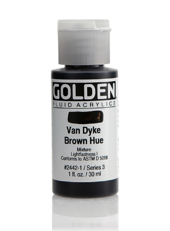 Golden Fluid Akryl 30ml - 2442 Van Dyke Brown Hue