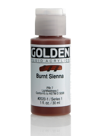 Golden Fluid Akryl 30ml - 2020 Burnt Sienna