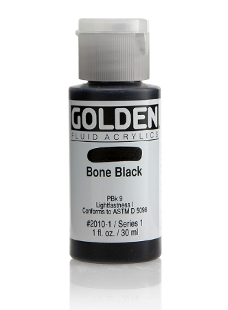 Golden Fluid Akryl 30ml - 2010 Bone Black