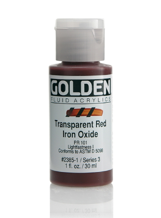 Golden Fluid Akryl 30ml - 2385 Transp. Red Iron Oxide