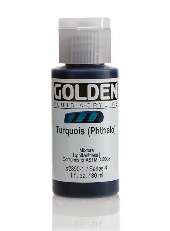 Golden Fluid Akryl 30ml - 2390 Turquoise Phthalo