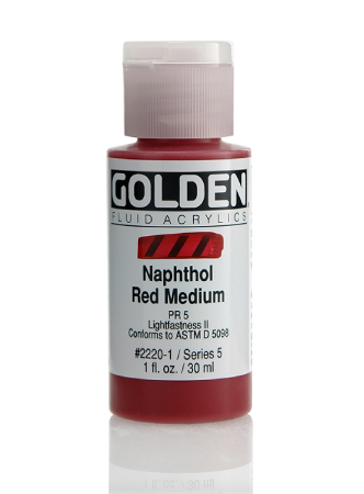 Golden Fluid Akryl 30ml - 2220 Naphthol Red Medium
