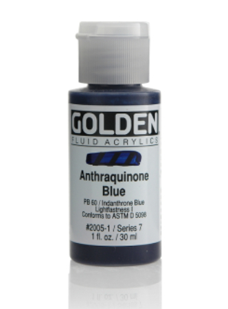 Golden Fluid Acrylics 30ml - 2005 Anthraquinone Blue