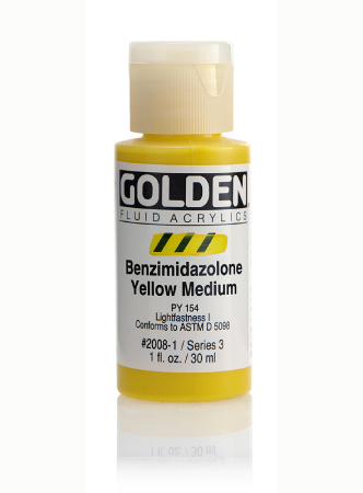 Golden Fluid Akryl 30ml - 2008 Bnzmdzln Yellow Medium