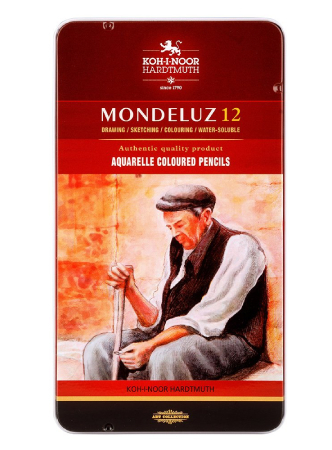 Koh-i-Noor Mondeluz Akvarellblyant 12stk, 
