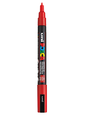 Uni POSCA PC-3M - Fine 0,9-1,3mm - 15 Red, 