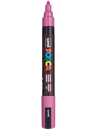 Uni POSCA PC-5M – Medium 1,8-2,5mm – 57 Raspberry, 