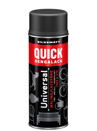 QUICK SPRAY DEMPET SORT MATT 0.4LTR, 