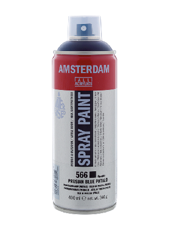 Amsterdam Spray 400ml - 566 Prussian blue phtalo, 