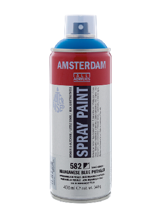 Amsterdam Spray 400ml - 582 Manganese blue phthalo, 