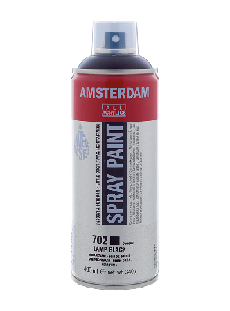 Amsterdam Spray 400ml - 702 Lamp black, 