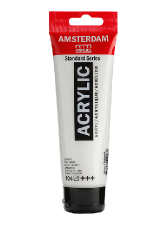 Amsterdam Standard Akryl 120ml - 104 Zink white, 