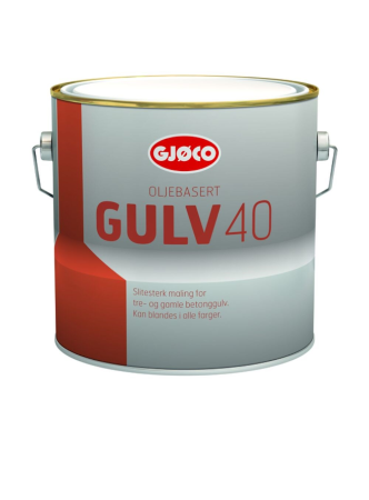 GJØCO GULV 40 OLJEBASERT 3LTR ALLE FARGER,