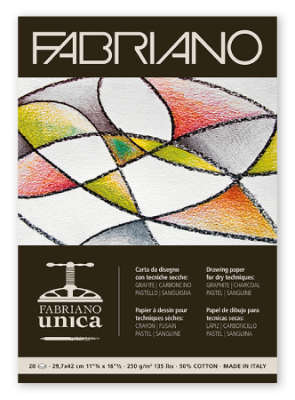 Fabriano Unica Blokk 250g - 20 ark - A4