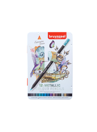Bruynzeel Expression Fargeblyanter Metallic - Sett 12stk