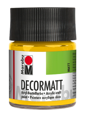 Marabu Decormatt 50ml - 021 Mellomgul