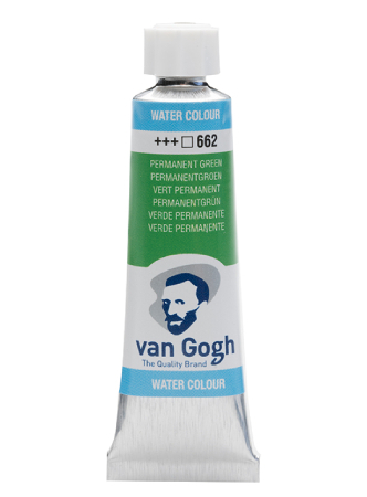 Van Gogh Akvarelltube 10 ml 662 Perm. green